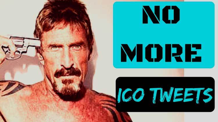 John McAfee dice que deja de promocionar ICO por amenazas de la SEC